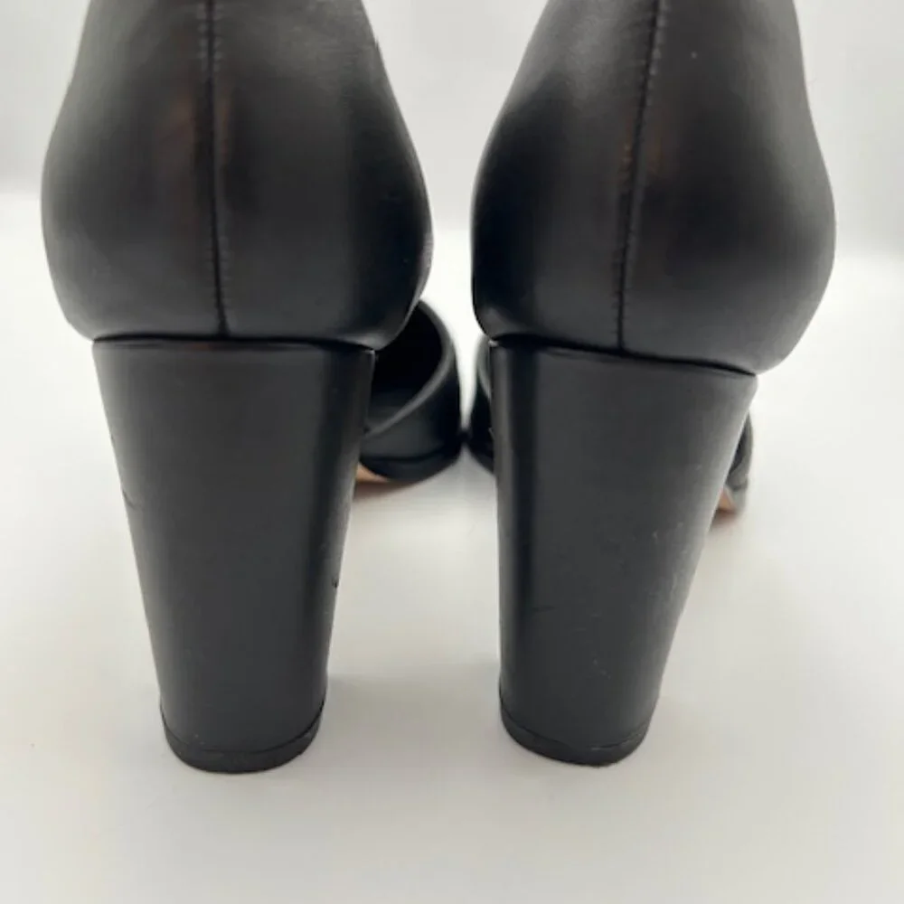 Clarks Kaylin 85 T-Strap Black Round Toe Leather Pump Size 8 ½ - Picture 5 of 10